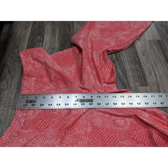 (3/$35) Mossimo Womens Size 10 Stretch Animal Print Pink Cropped Pants - Picture 10 of 11